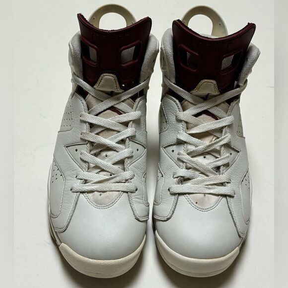 Air Jordan Nike Men’s 2015 Retro 6 Maroon Sneakers Sz 10 - Picture 3 of 16